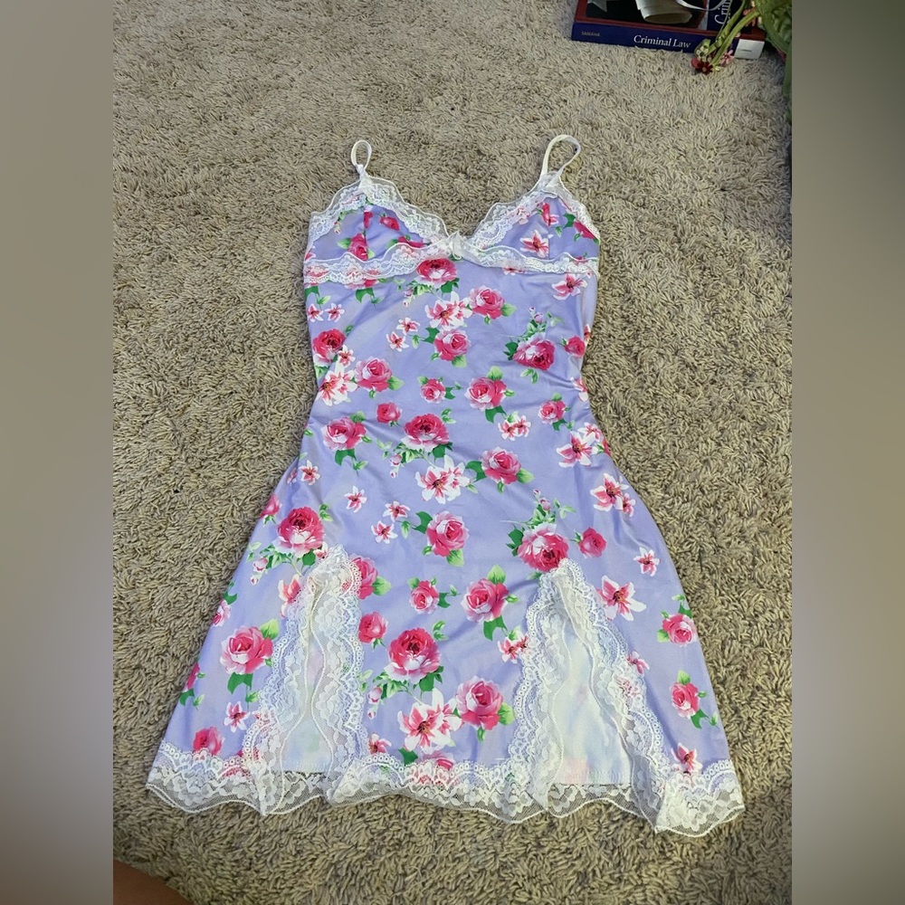 Body con dress size XS. Purple floral
